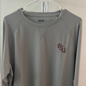 Genteal FSU Gray Performance Crew Neck